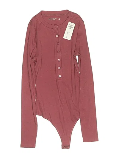 Abercrombie & Fitch Bodysuit In Burgundy
