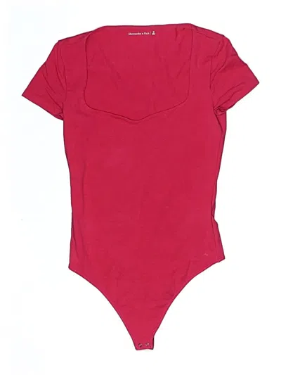 Pre-owned Abercrombie & Fitch Bodysuit In Burgundy
