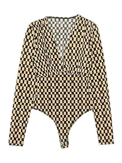 Pre-owned Abercrombie & Fitch Bodysuit In Gold