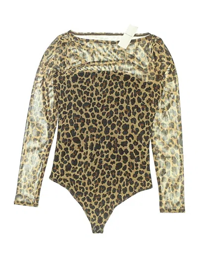 Abercrombie & Fitch Bodysuit In Animal Print