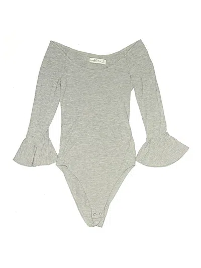Pre-owned Abercrombie & Fitch Bodysuit In Gray