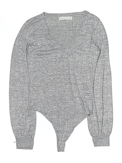 Pre-owned Abercrombie & Fitch Bodysuit In Gray