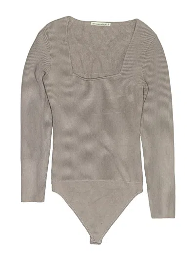 Pre-owned Abercrombie & Fitch Bodysuit In Gray