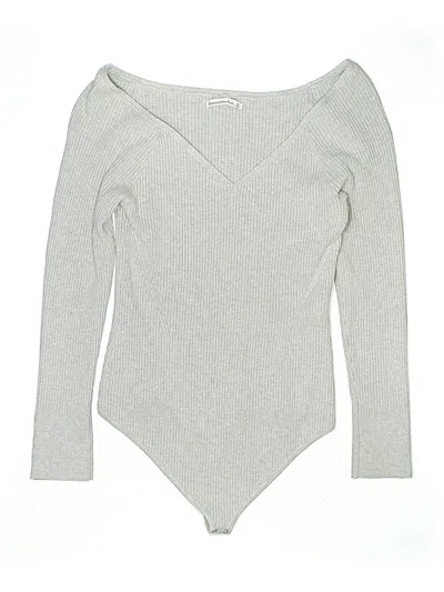 Pre-owned Abercrombie & Fitch Bodysuit In Gray