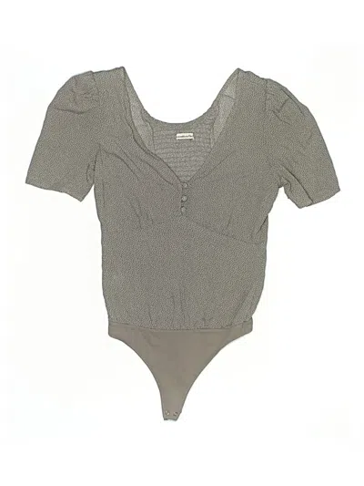 Pre-owned Abercrombie & Fitch Bodysuit In Gray