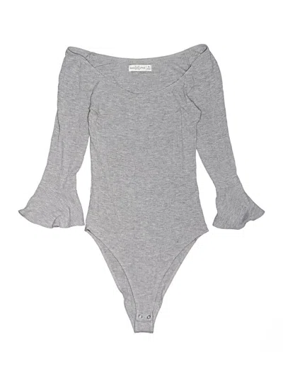 Pre-owned Abercrombie & Fitch Bodysuit In Gray