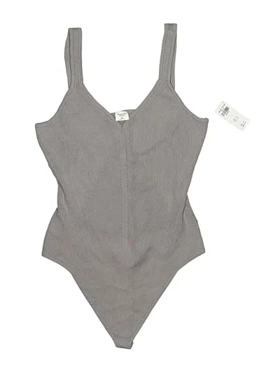 Abercrombie & Fitch Bodysuit In Gray