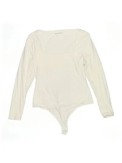 Pre-owned Abercrombie & Fitch Bodysuit In Ivory