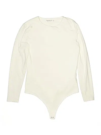Pre-owned Abercrombie & Fitch Bodysuit In Ivory