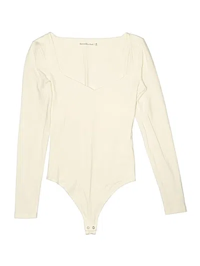 Pre-owned Abercrombie & Fitch Bodysuit In Ivory