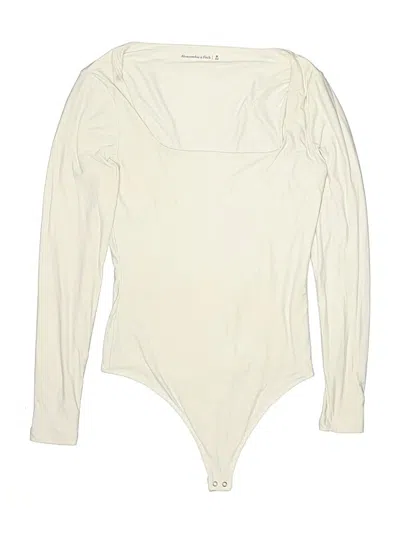 Pre-owned Abercrombie & Fitch Bodysuit In Ivory