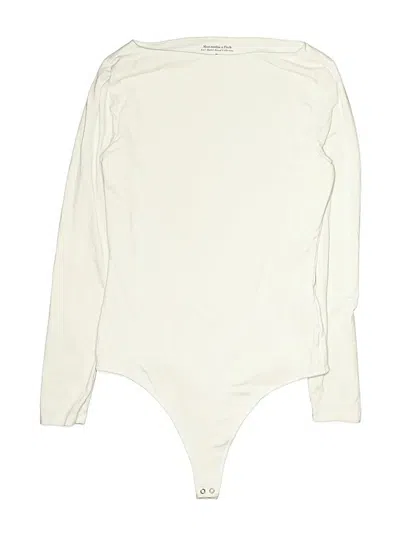 Pre-owned Abercrombie & Fitch Bodysuit In Ivory