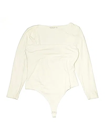 Pre-owned Abercrombie & Fitch Bodysuit In Ivory