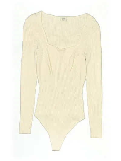 Pre-owned Abercrombie & Fitch Bodysuit In Ivory