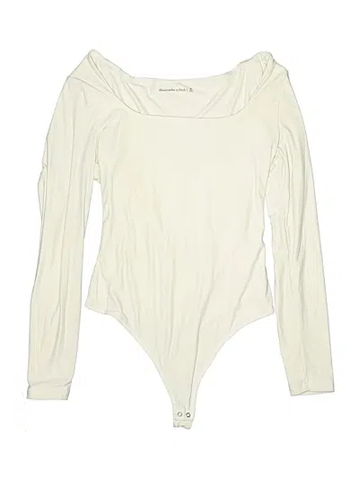 Pre-owned Abercrombie & Fitch Bodysuit In Ivory