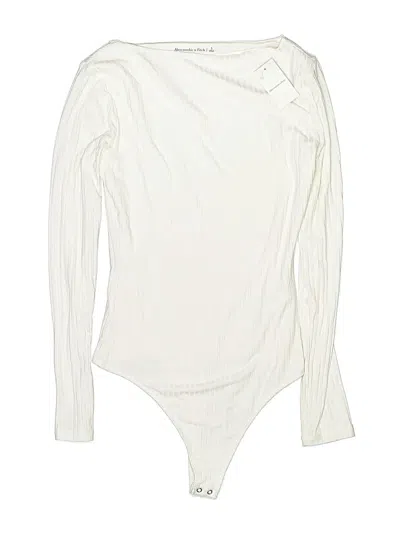 Abercrombie & Fitch Bodysuit In Ivory