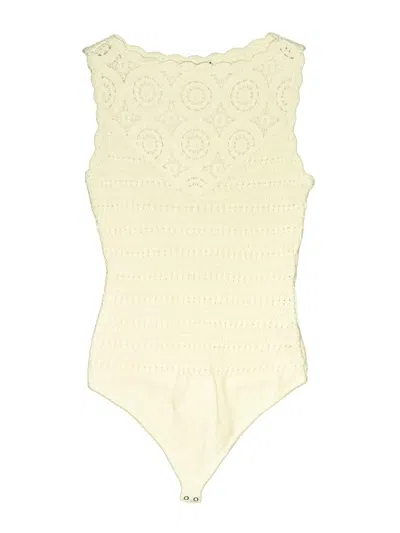 Pre-owned Abercrombie & Fitch Bodysuit In Ivory