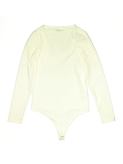 Abercrombie & Fitch Bodysuit In Ivory