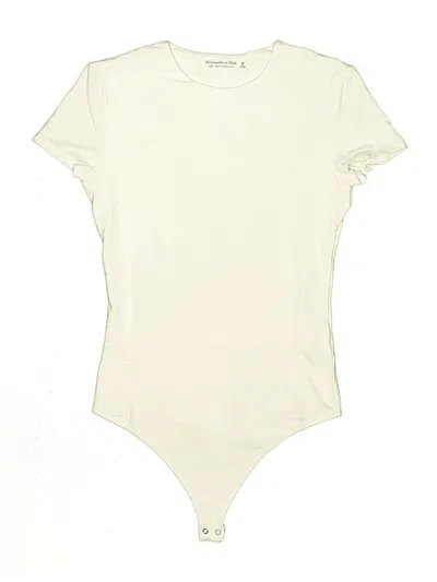 Pre-owned Abercrombie & Fitch Bodysuit In Ivory