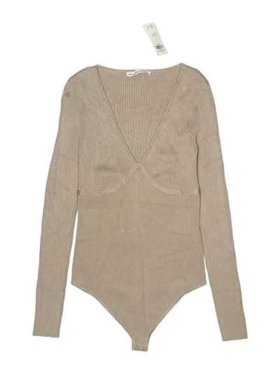 Abercrombie & Fitch Bodysuit In Neutral