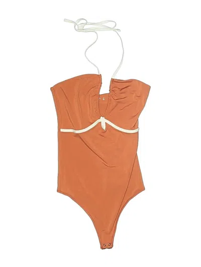 Pre-owned Abercrombie & Fitch Bodysuit In Orange