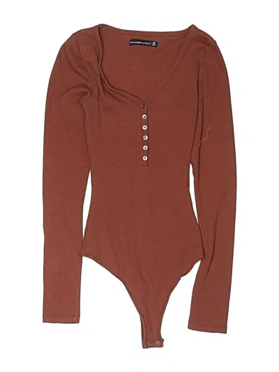Pre-owned Abercrombie & Fitch Bodysuit In Orange
