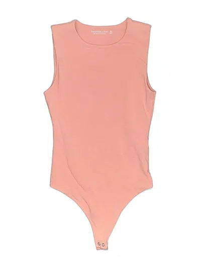 Pre-owned Abercrombie & Fitch Bodysuit In Pink