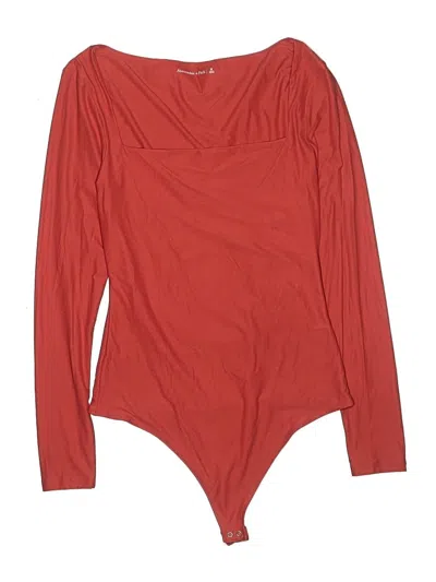 Pre-owned Abercrombie & Fitch Bodysuit In Red