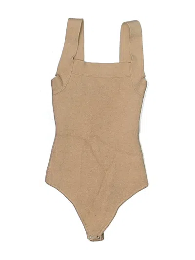 Pre-owned Abercrombie & Fitch Bodysuit In Tan