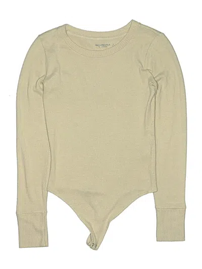 Pre-owned Abercrombie & Fitch Bodysuit In Tan