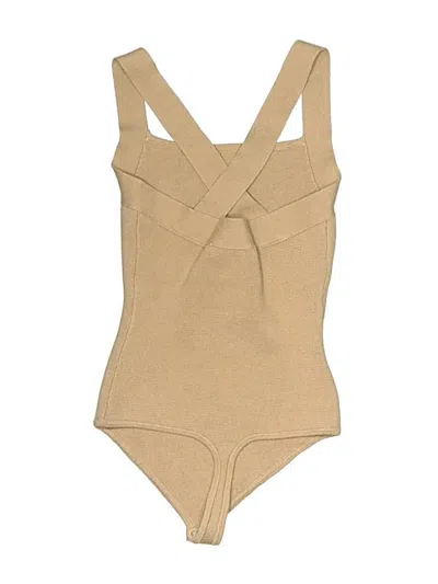 Pre-owned Abercrombie & Fitch Bodysuit In Tan