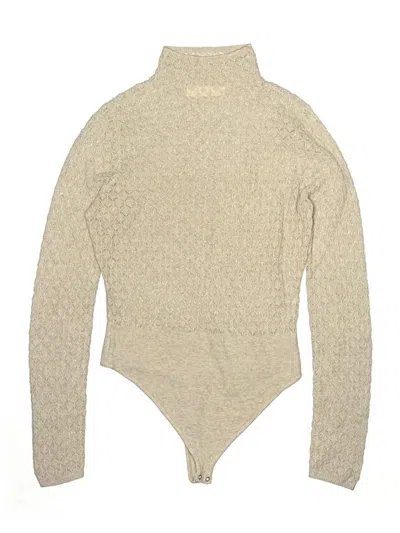 Pre-owned Abercrombie & Fitch Bodysuit In Tan