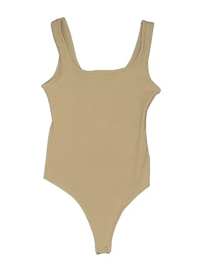 Pre-owned Abercrombie & Fitch Bodysuit In Tan
