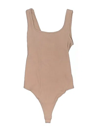 Pre-owned Abercrombie & Fitch Bodysuit In Tan