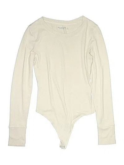 Pre-owned Abercrombie & Fitch Bodysuit In Tan