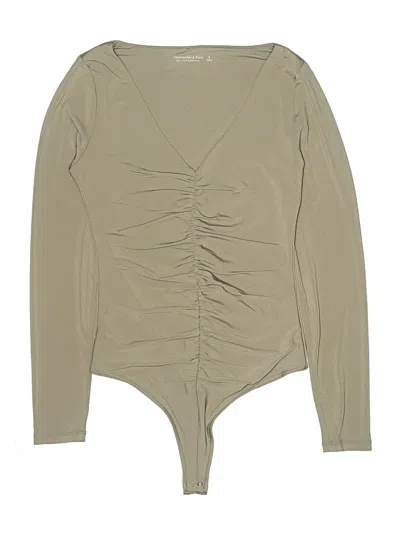 Pre-owned Abercrombie & Fitch Bodysuit In Tan