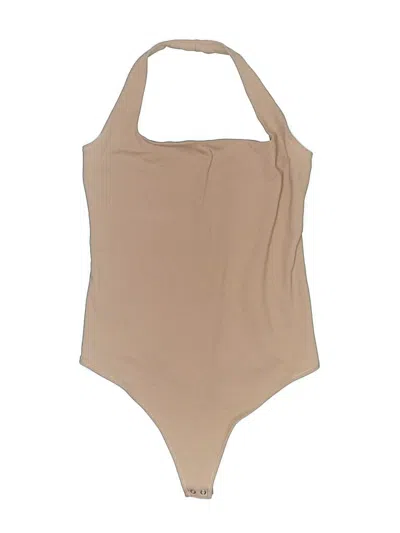 Pre-owned Abercrombie & Fitch Bodysuit In Tan