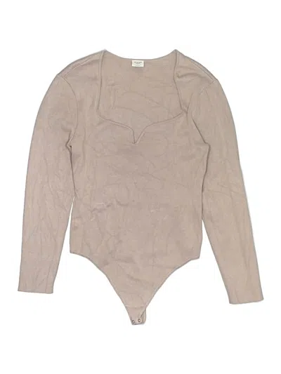 Pre-owned Abercrombie & Fitch Bodysuit In Tan