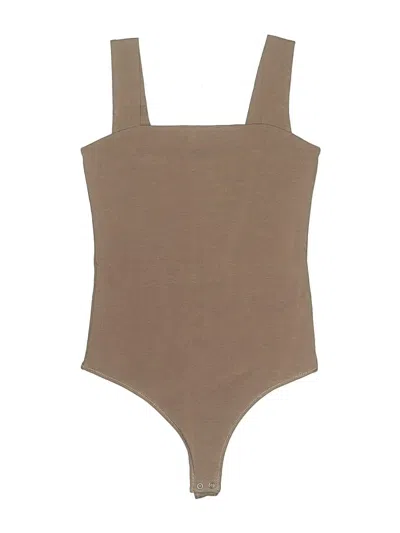 Pre-owned Abercrombie & Fitch Bodysuit In Tan