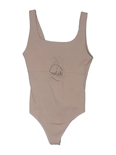 Pre-owned Abercrombie & Fitch Bodysuit In Tan