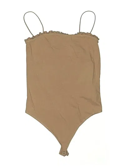 Pre-owned Abercrombie & Fitch Bodysuit In Tan