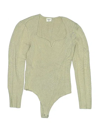 Pre-owned Abercrombie & Fitch Bodysuit In Tan