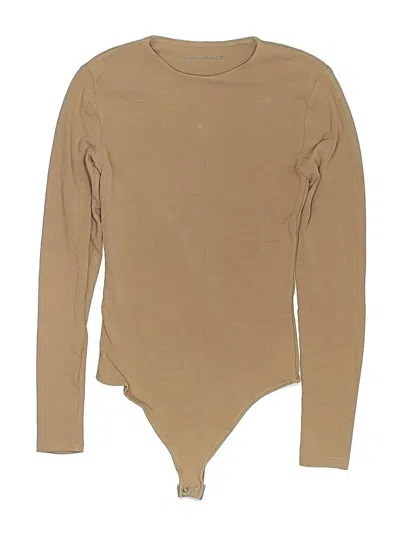 Pre-owned Abercrombie & Fitch Bodysuit In Tan