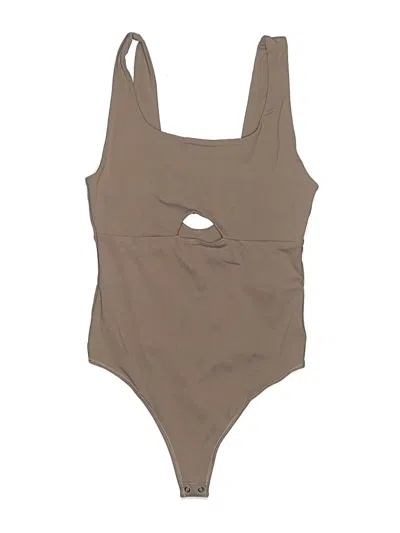 Pre-owned Abercrombie & Fitch Bodysuit In Tan