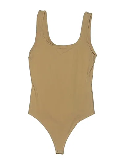 Pre-owned Abercrombie & Fitch Bodysuit In Tan