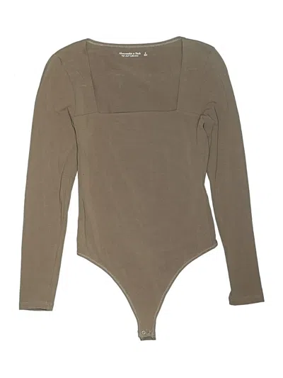 Pre-owned Abercrombie & Fitch Bodysuit In Tan