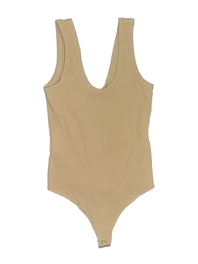 Pre-owned Abercrombie & Fitch Bodysuit In Tan