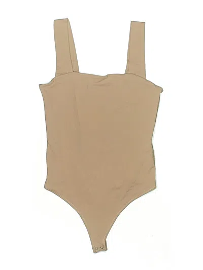 Pre-owned Abercrombie & Fitch Bodysuit In Tan