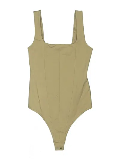 Pre-owned Abercrombie & Fitch Bodysuit In Tan