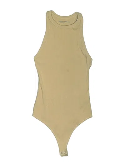 Pre-owned Abercrombie & Fitch Bodysuit In Tan